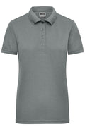 James & Nicholson Damen Elastic Langarm V-Shirt dark-grey