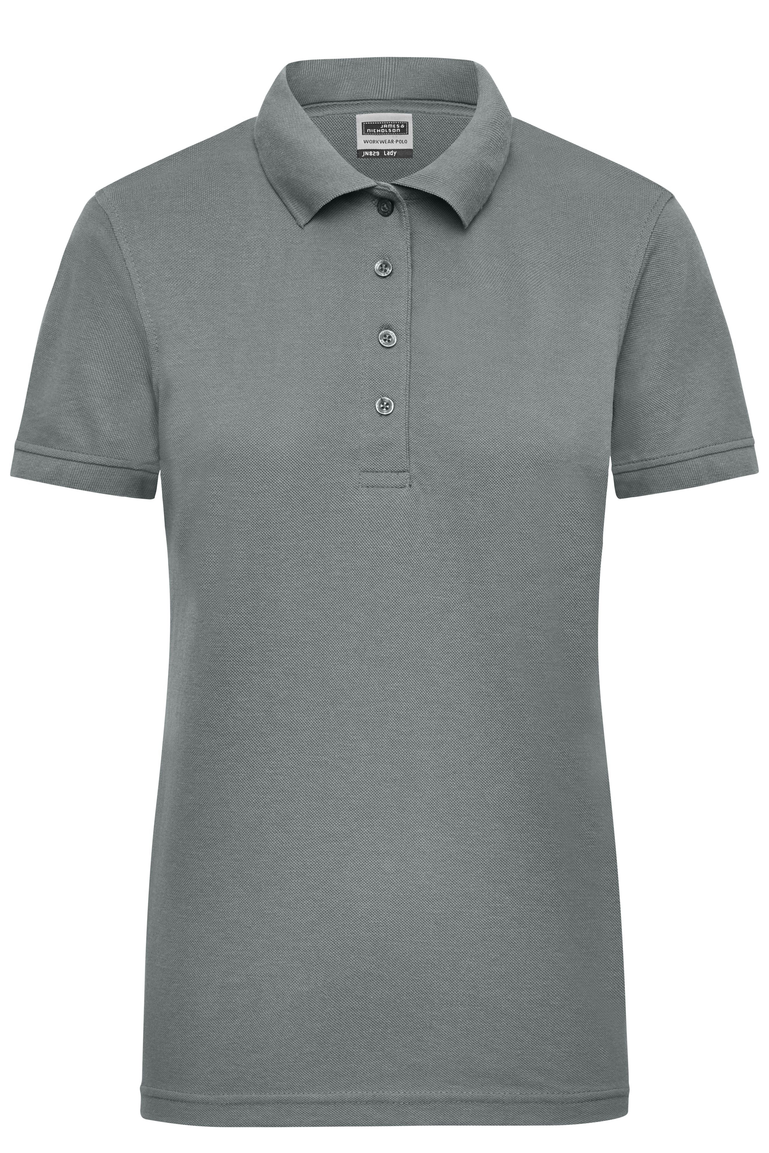 James & Nicholson Damen Elastic Langarm V-Shirt dark-grey