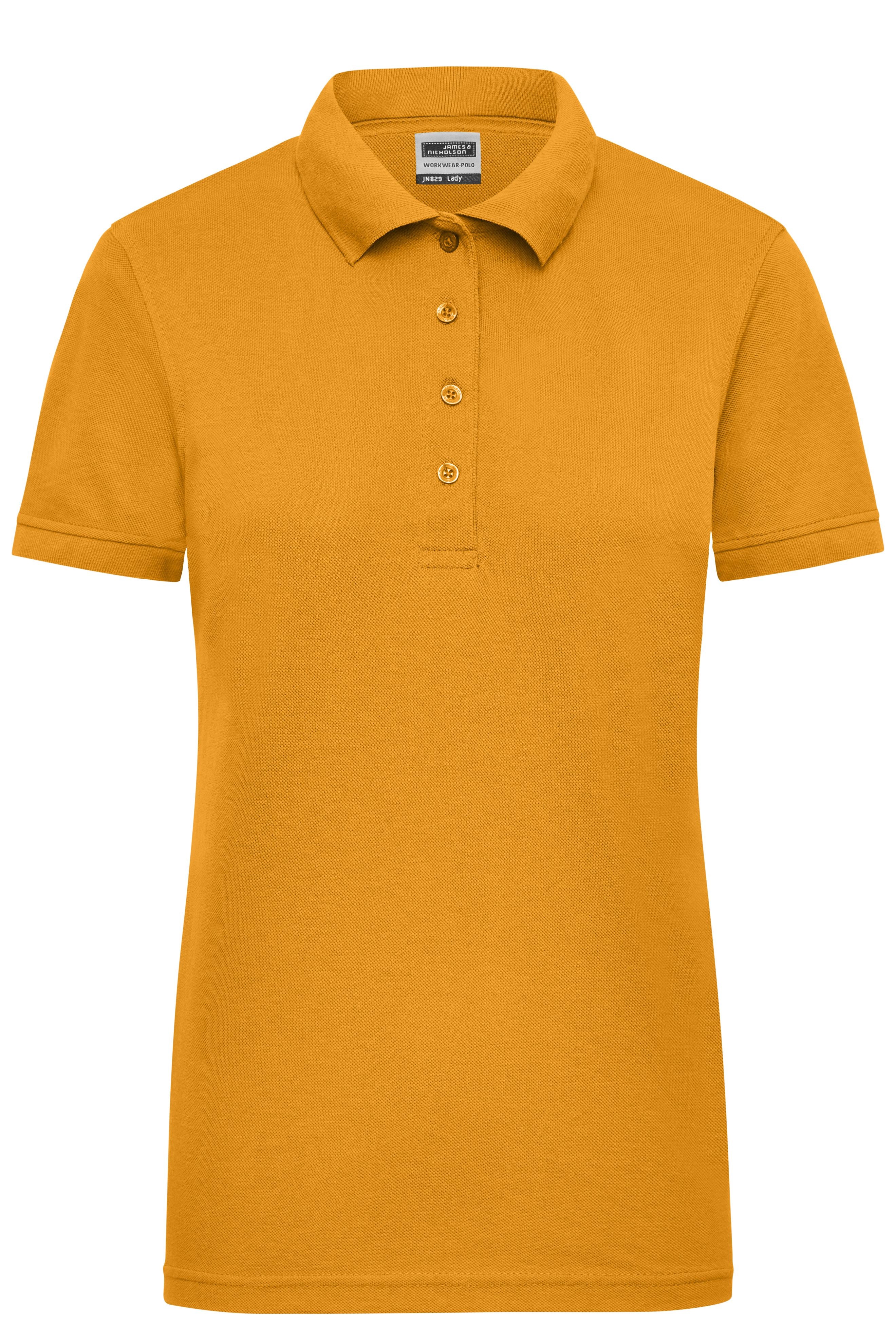 James & Nicholson Damen Elastic Langarm V-Shirt gold-yellow