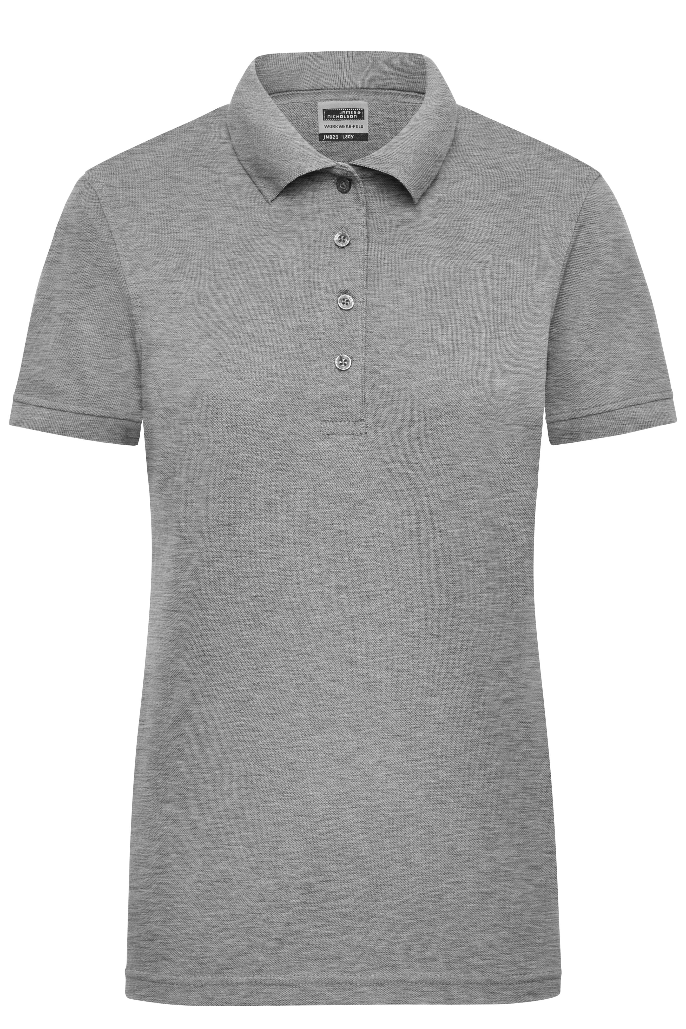 James & Nicholson Damen Elastic Langarm V-Shirt grey-heather