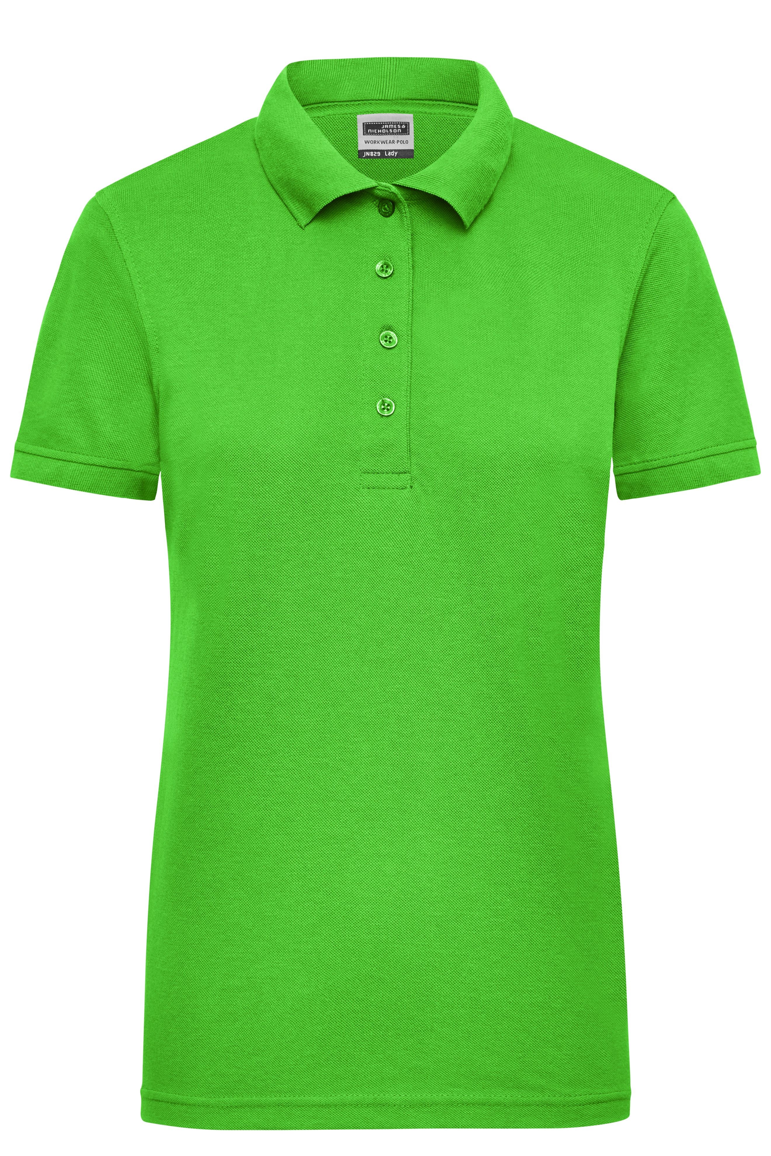 James & Nicholson Damen Elastic Langarm V-Shirt lime-green