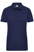 James & Nicholson Damen Elastic Langarm V-Shirt navy