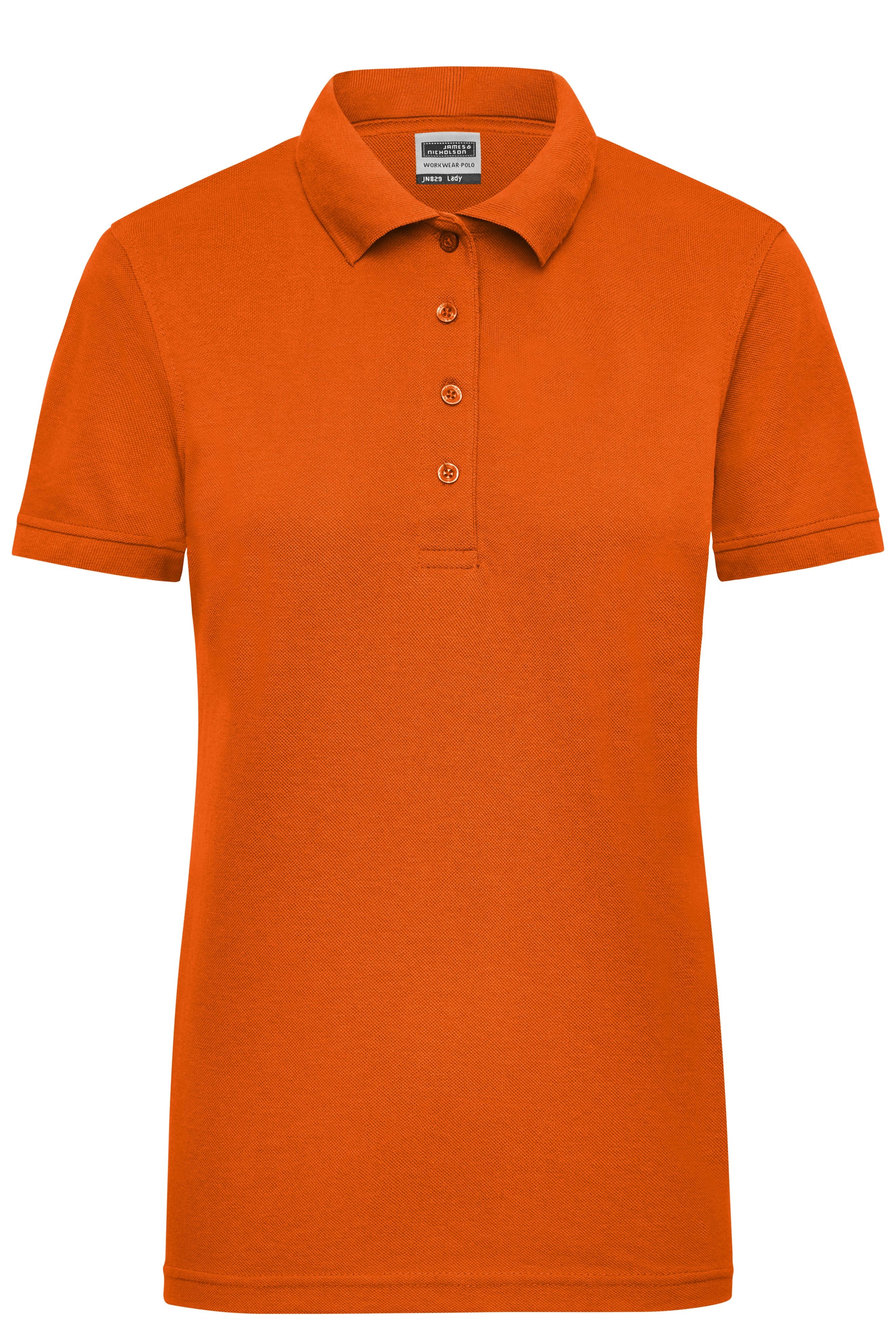 James & Nicholson Damen Elastic Langarm V-Shirt orange