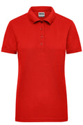 James & Nicholson Damen Elastic Langarm V-Shirt red