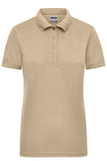 James & Nicholson Damen Elastic Langarm V-Shirt stone