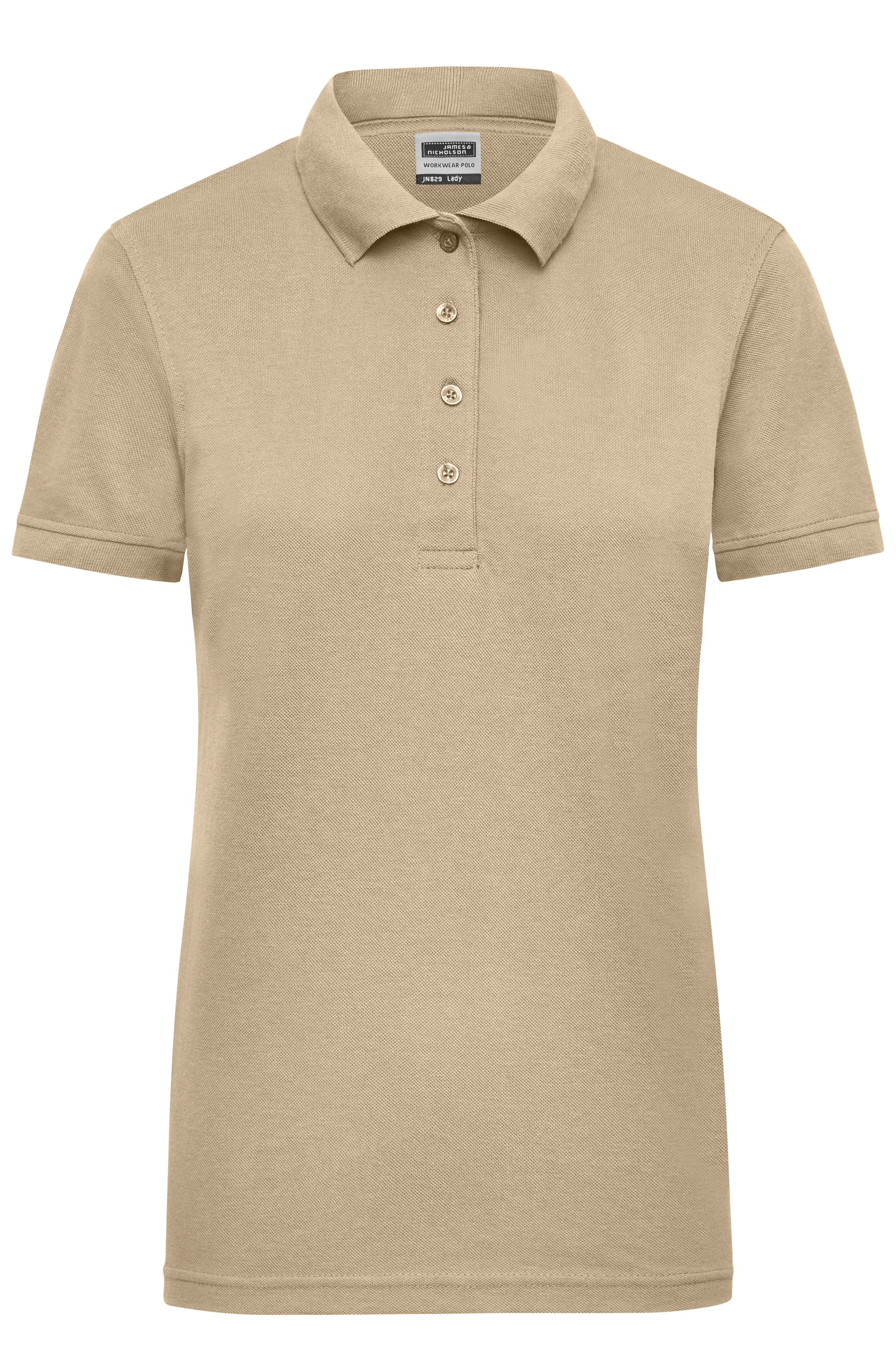James & Nicholson Damen Elastic Langarm V-Shirt stone