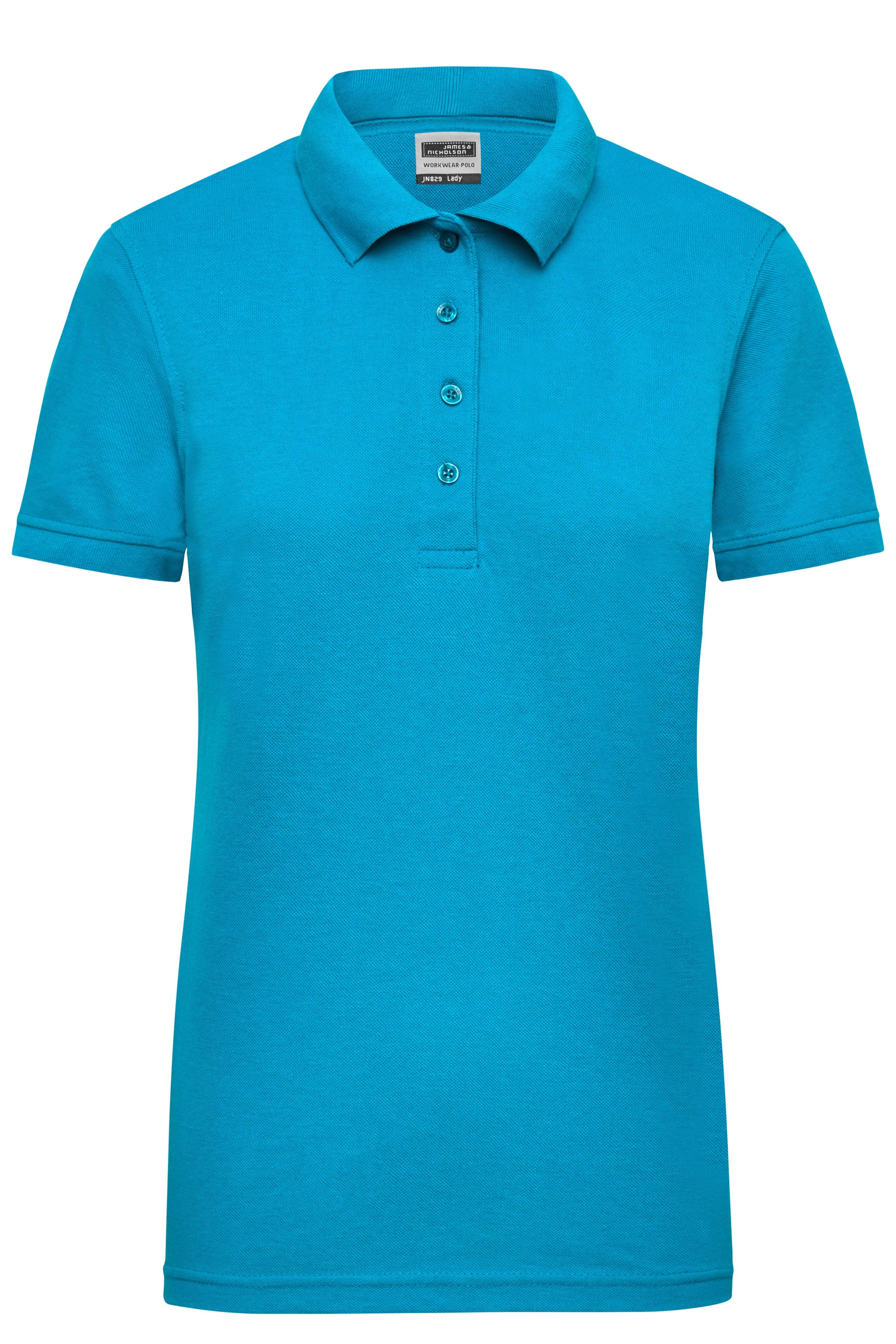 James & Nicholson Damen Elastic Langarm V-Shirt turquoise