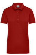 James & Nicholson Damen Elastic Langarm V-Shirt wine