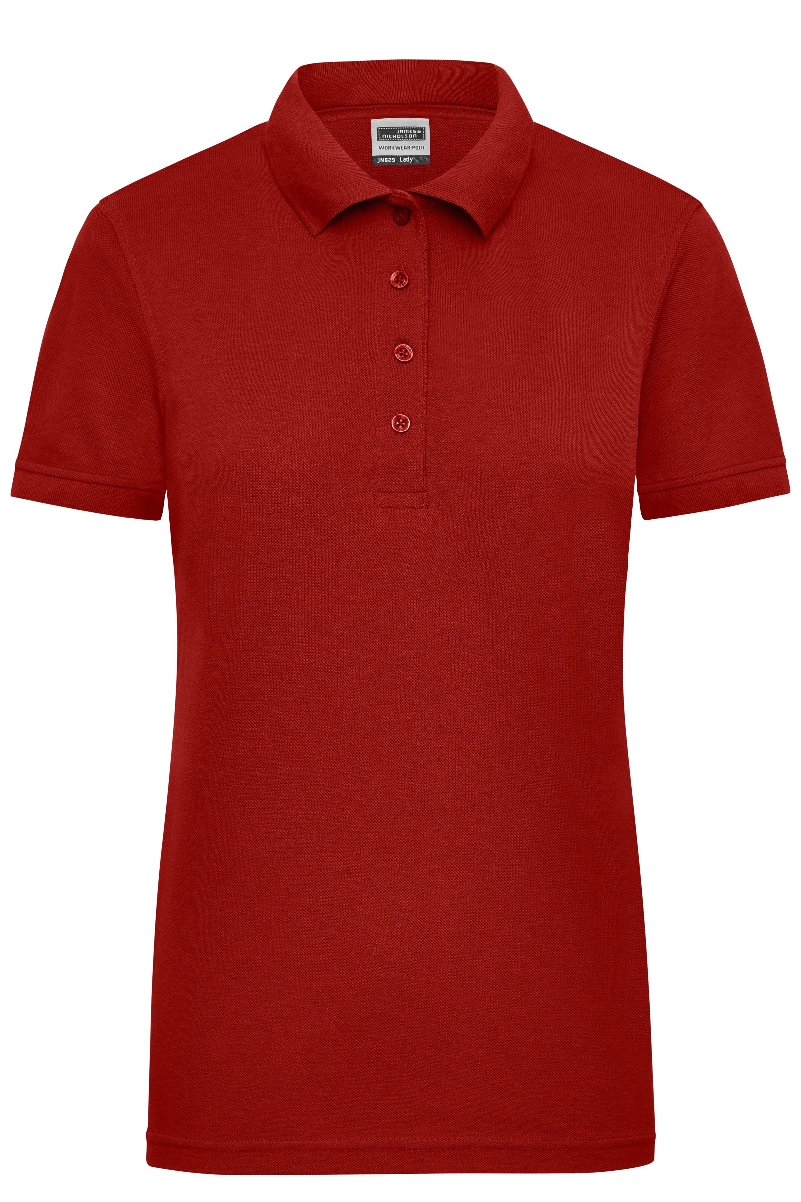 James & Nicholson Damen Elastic Langarm V-Shirt wine