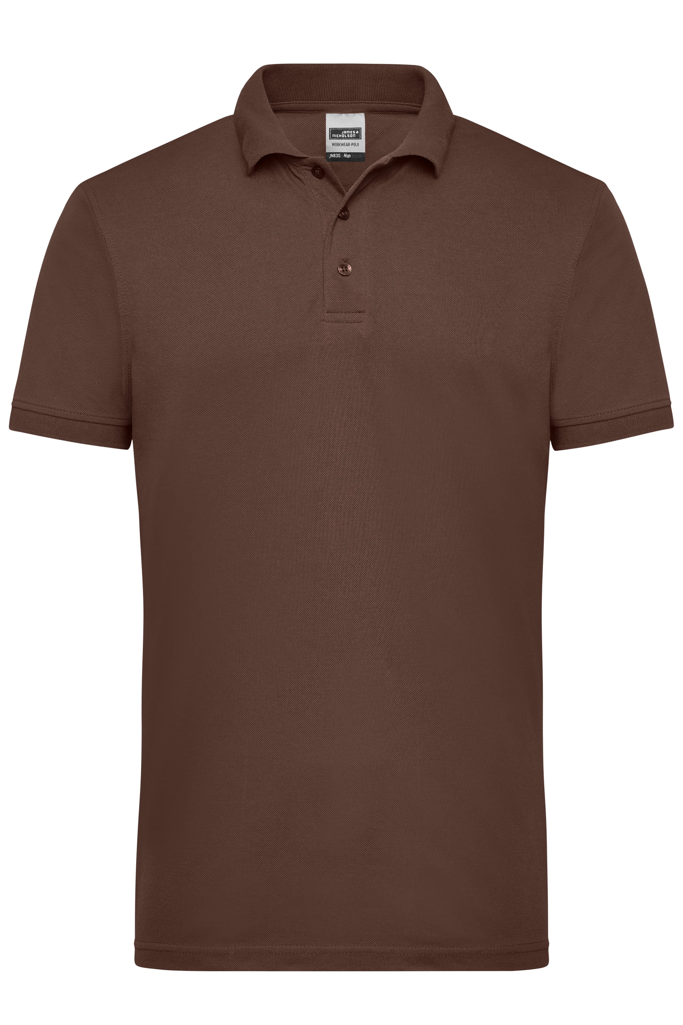 James & Nicholson Herren Workwear Polo brown