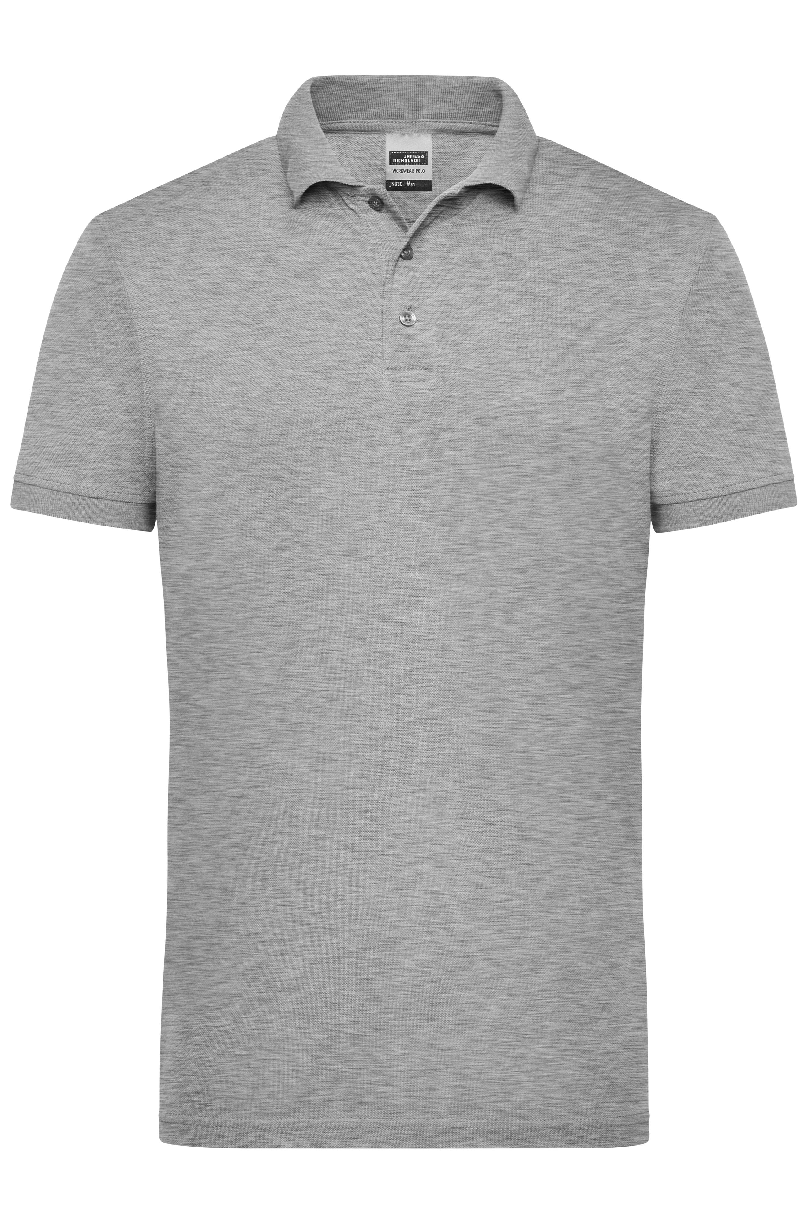 James & Nicholson Herren Workwear Polo grey-heather