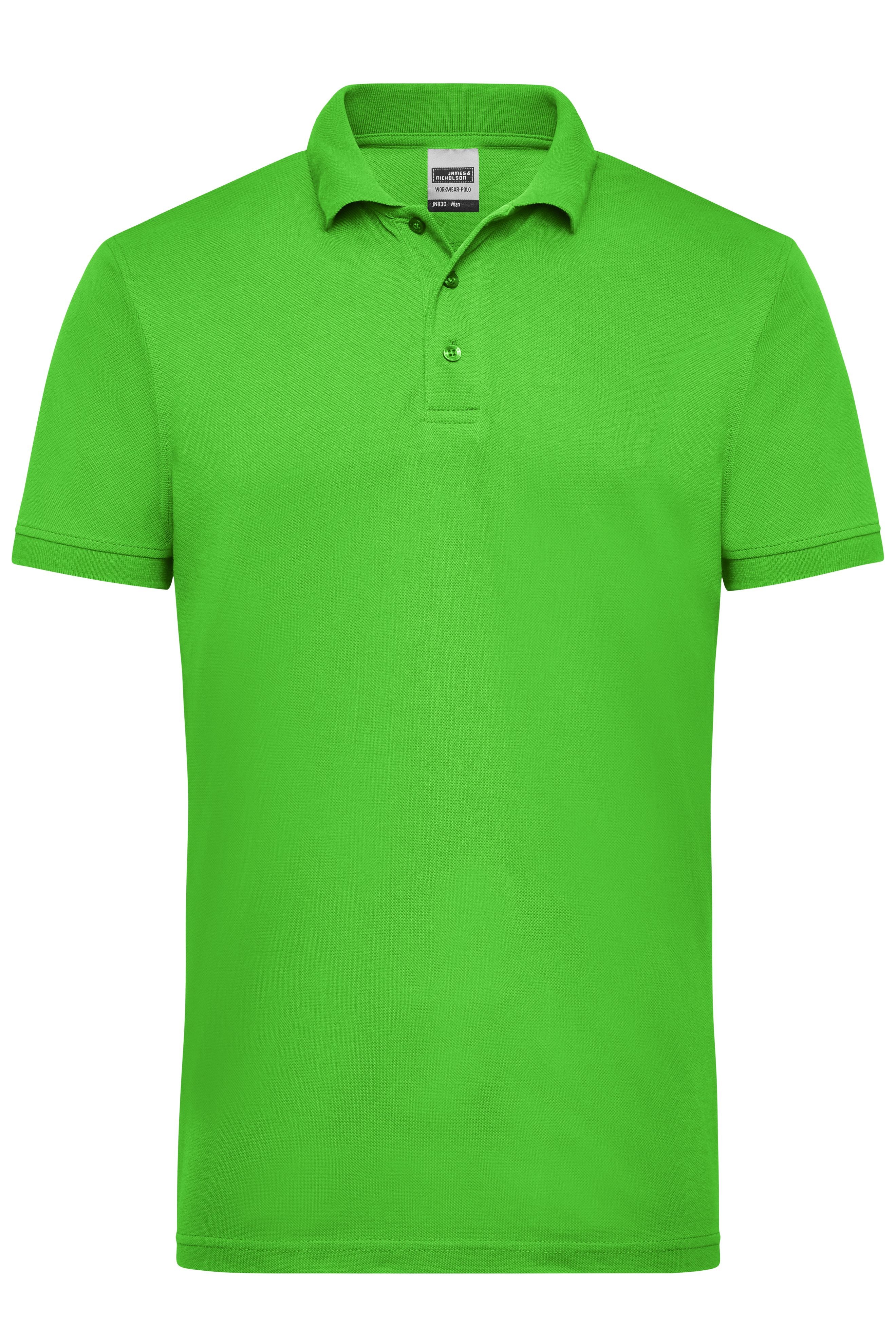 James & Nicholson Herren Workwear Polo lime-green