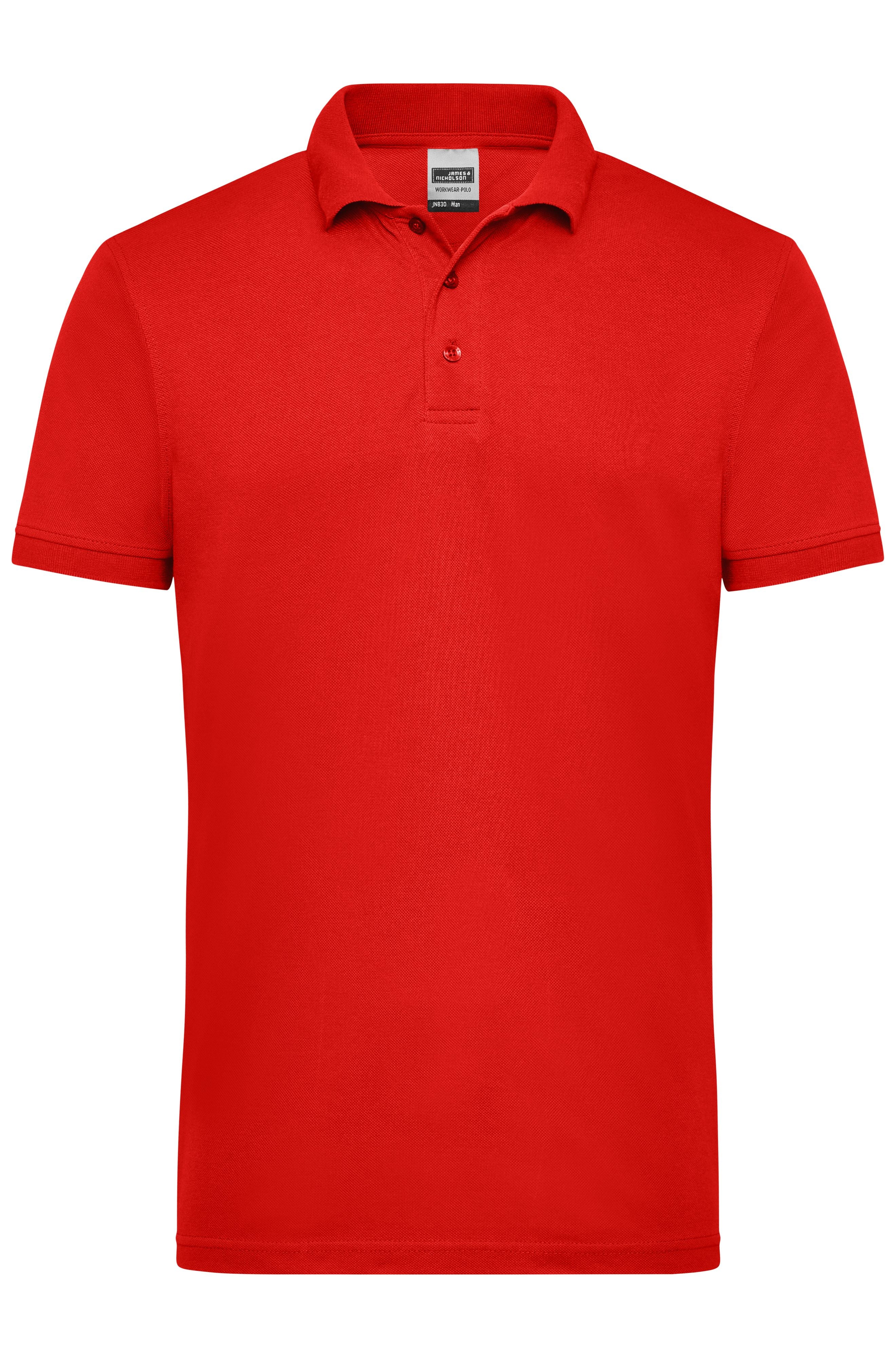 James & Nicholson Herren Workwear Polo red