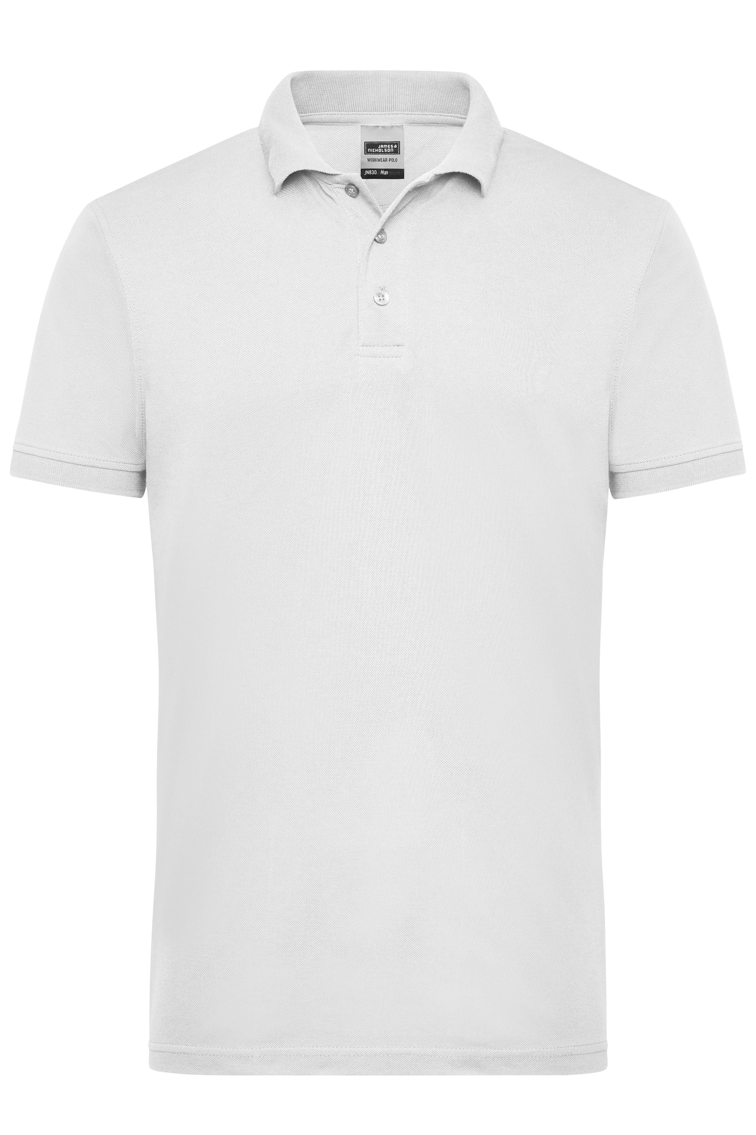 James & Nicholson Herren Workwear Polo white