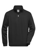 James & Nicholson Workwear Zip Sweatshirt black