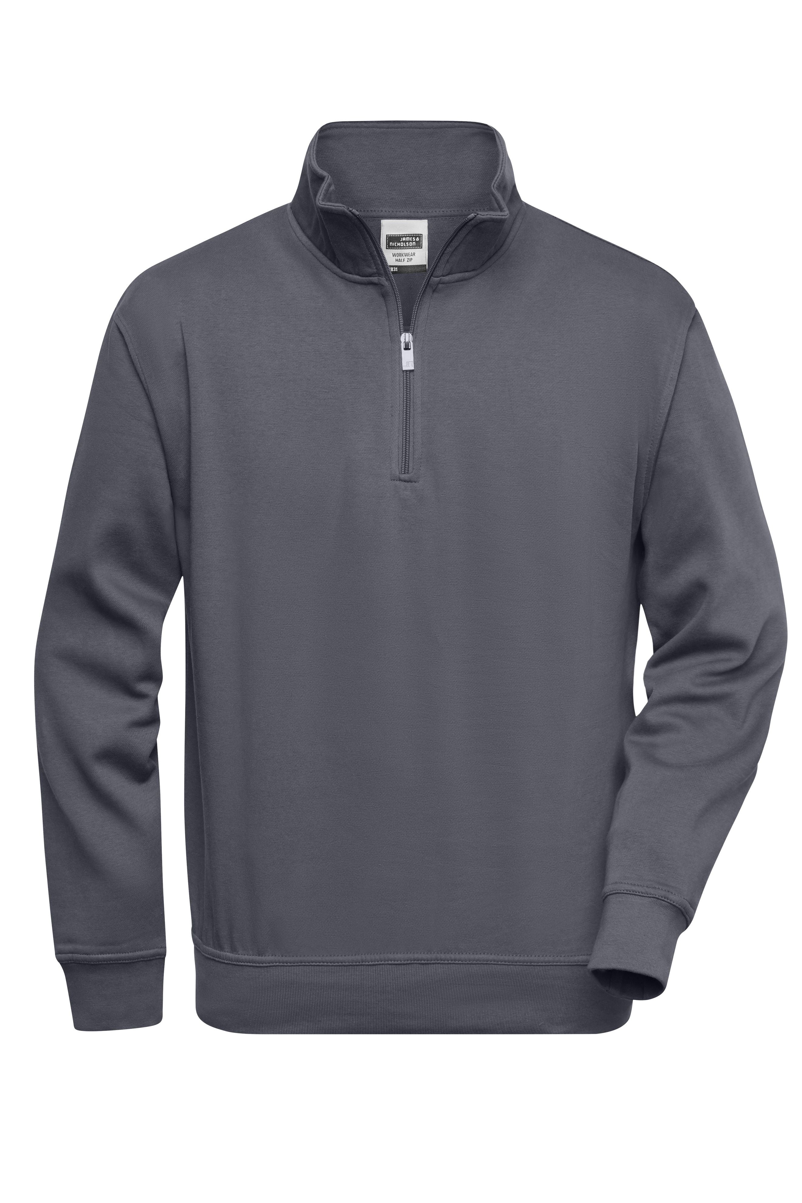 James & Nicholson Workwear Zip Sweatshirt carbon