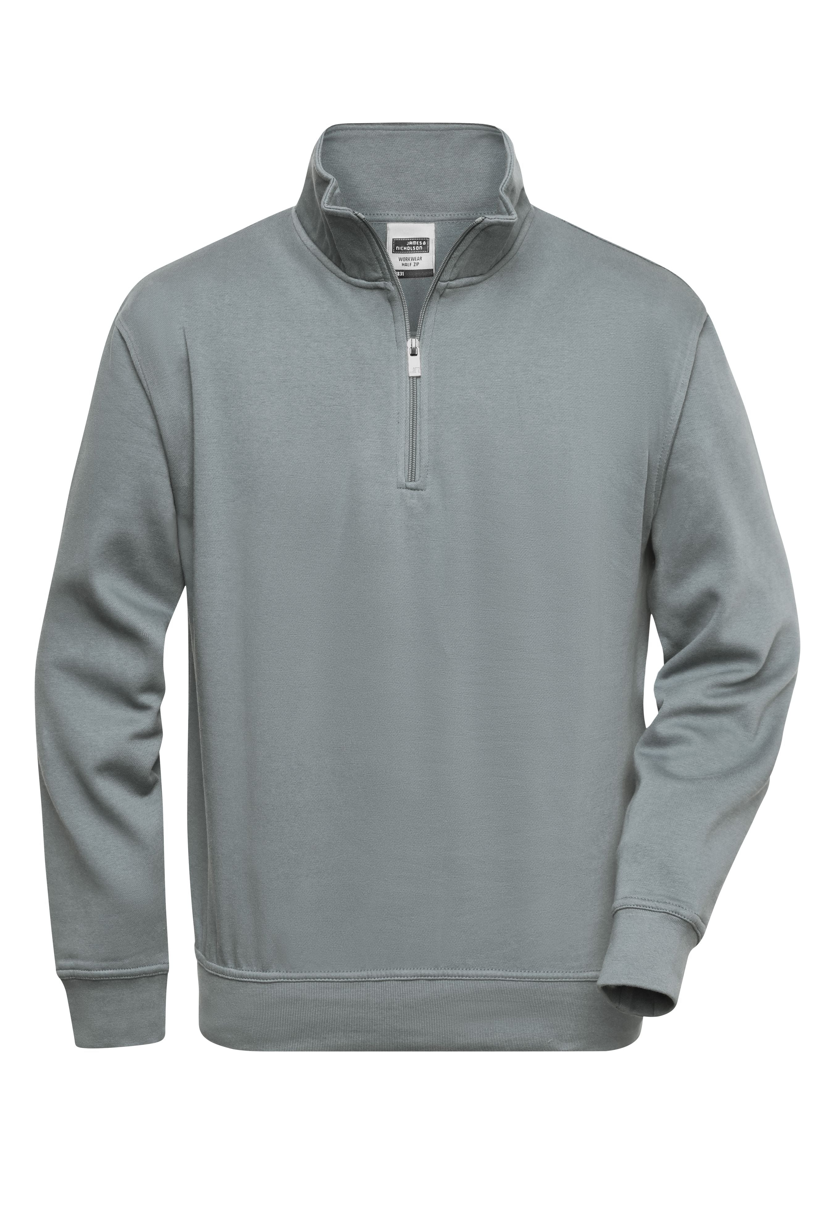 James & Nicholson Workwear Zip Sweatshirt dark-grey