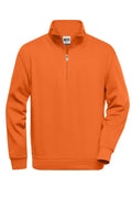 James & Nicholson Workwear Zip Sweatshirt orange