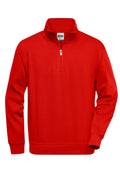 James & Nicholson Workwear Zip Sweatshirt red