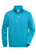 James & Nicholson Workwear Zip Sweatshirt turquoise