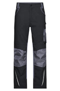 James & Nicholson Workwear Bundhose CORDURA black/carbon