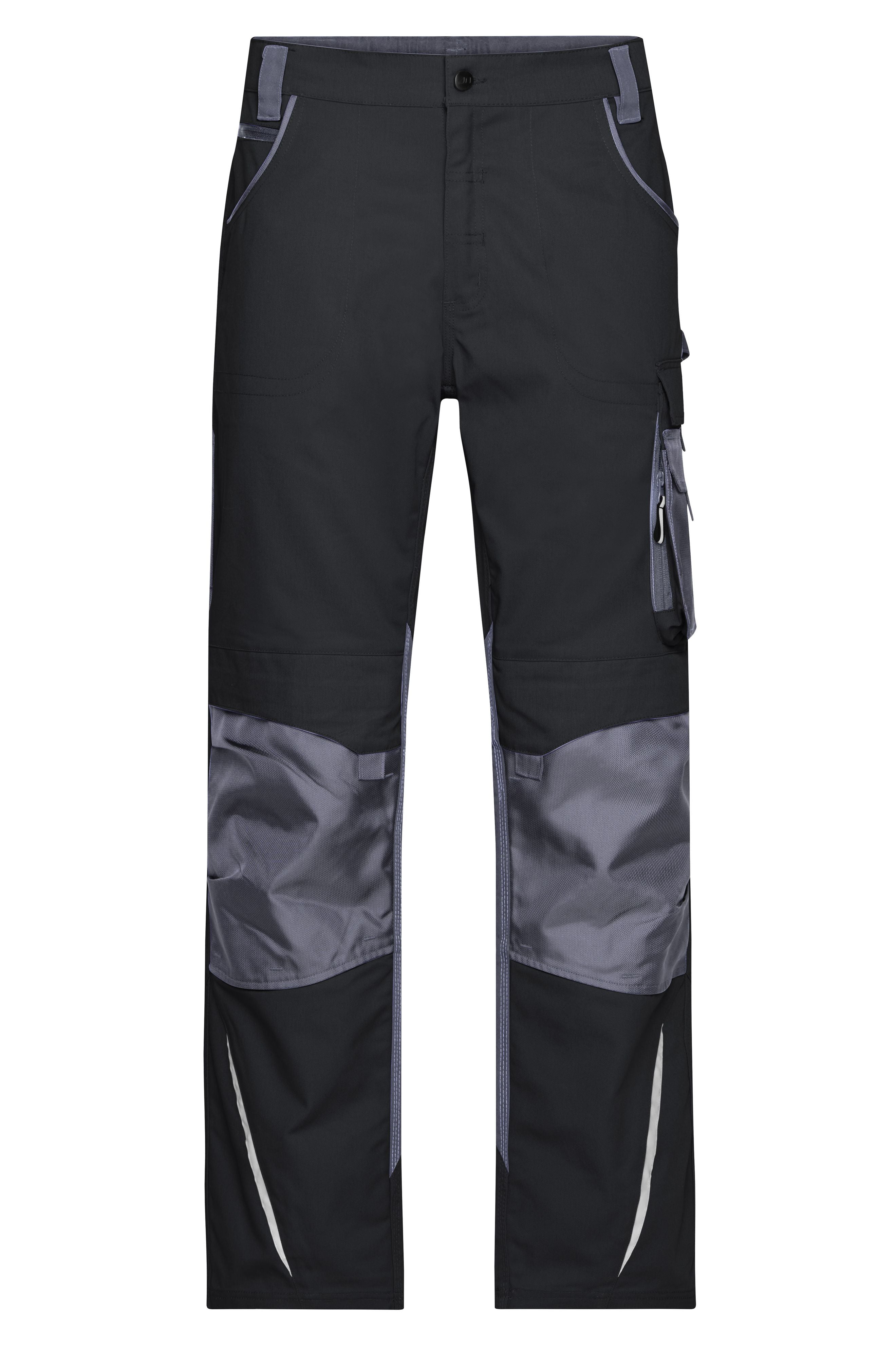 James & Nicholson Workwear Bundhose CORDURA black/carbon