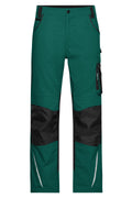 James & Nicholson Workwear Bundhose CORDURA dark-green/black