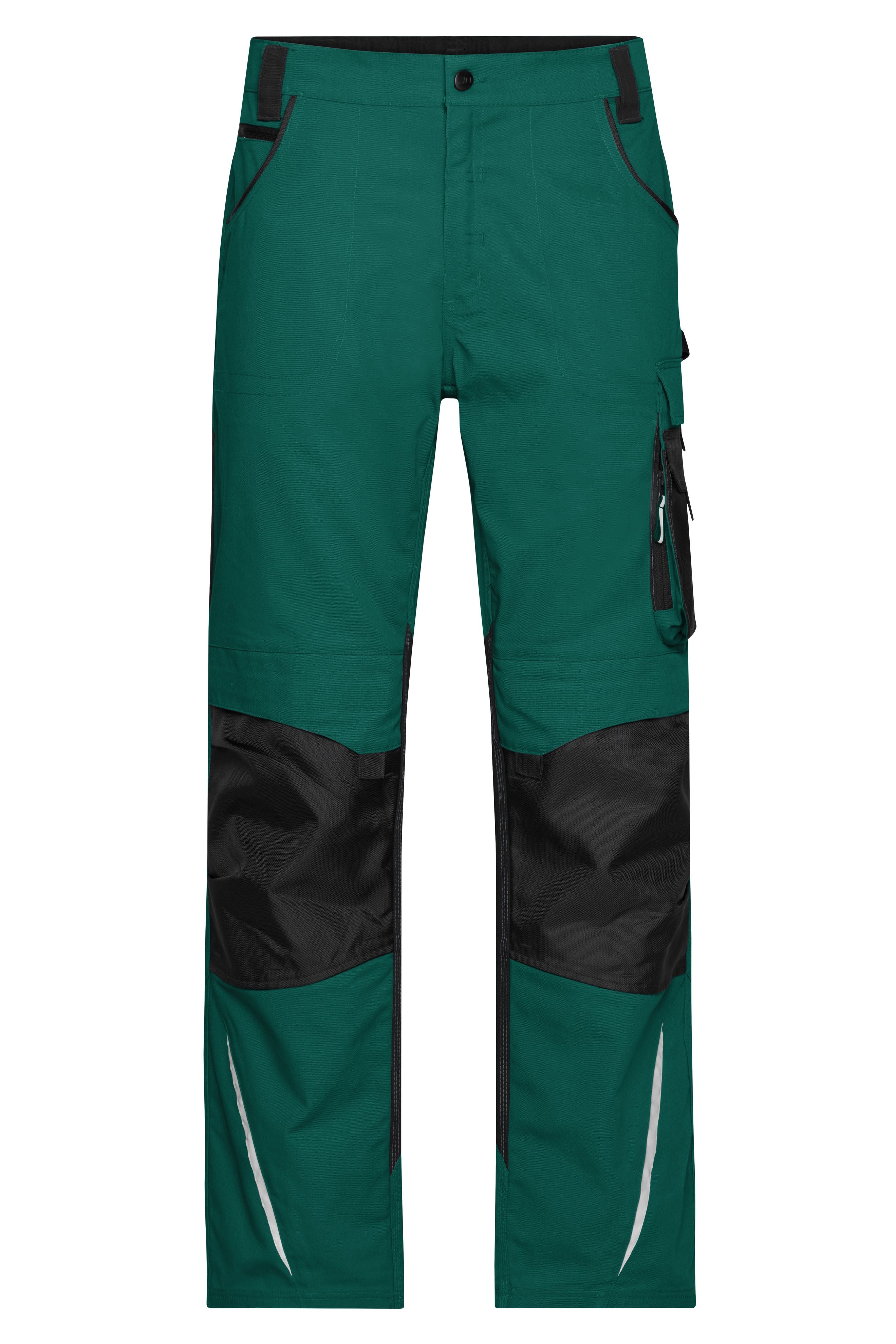 James & Nicholson Workwear Bundhose CORDURA dark-green/black