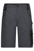 James & Nicholson Workwear Shorts carbon/black