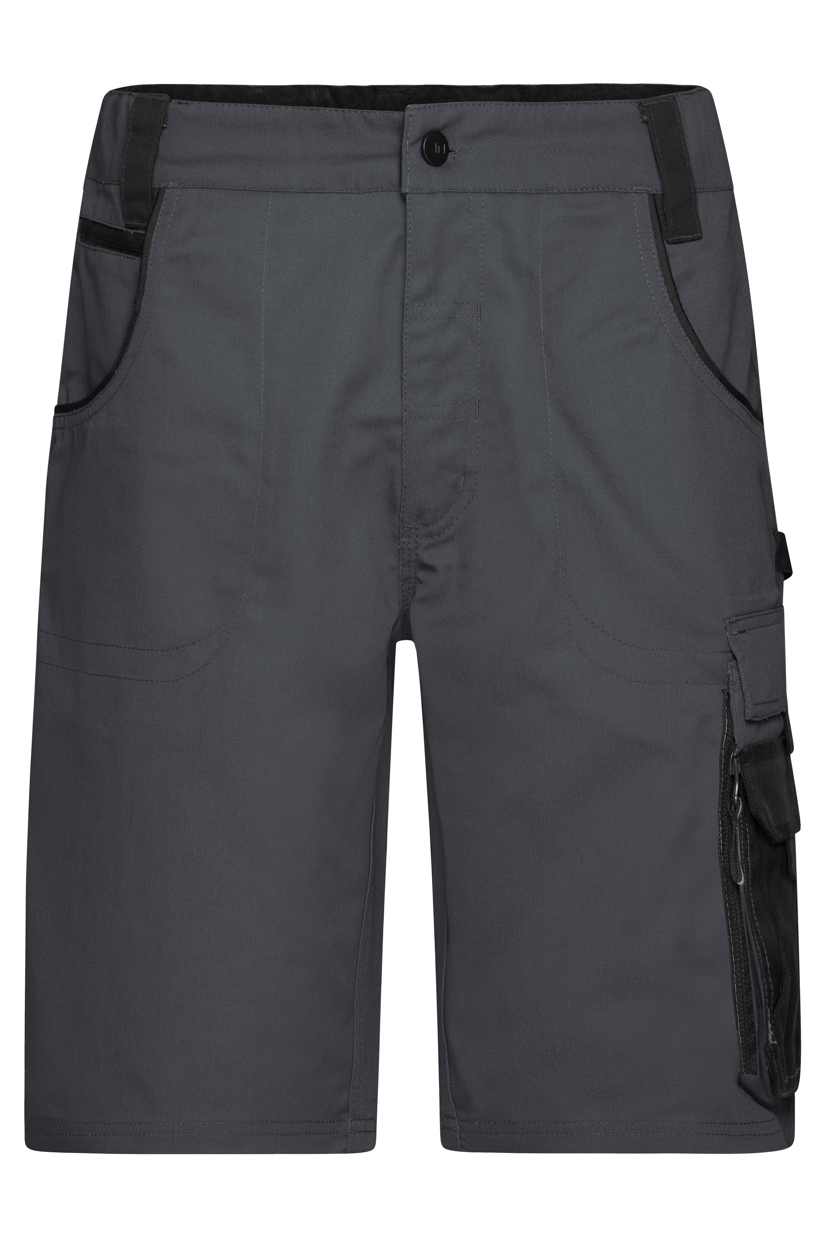James & Nicholson Workwear Shorts carbon/black