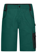 James & Nicholson Workwear Shorts dark-green/black