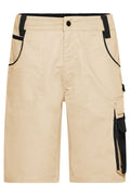 James & Nicholson Workwear Shorts stone/black