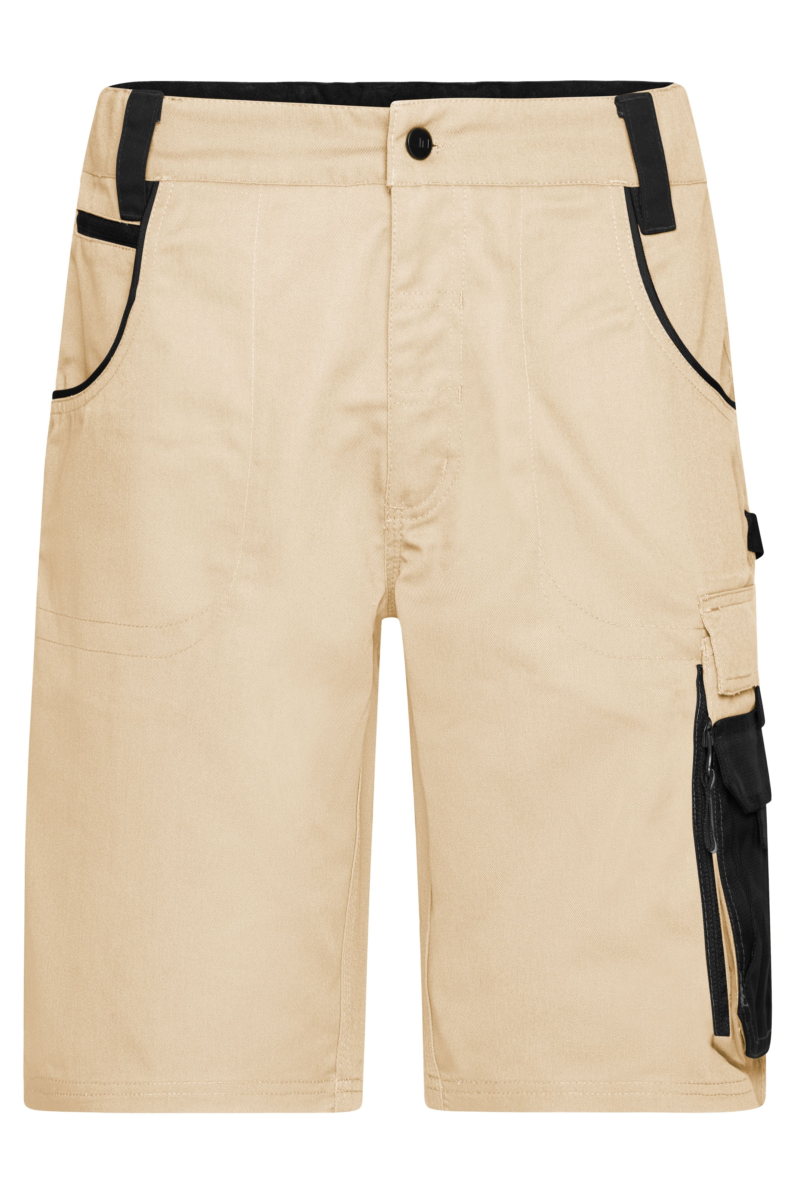 James & Nicholson Workwear Shorts stone/black