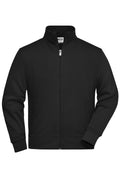 James & Nicholson Sweatjacke mit Stehkragen black