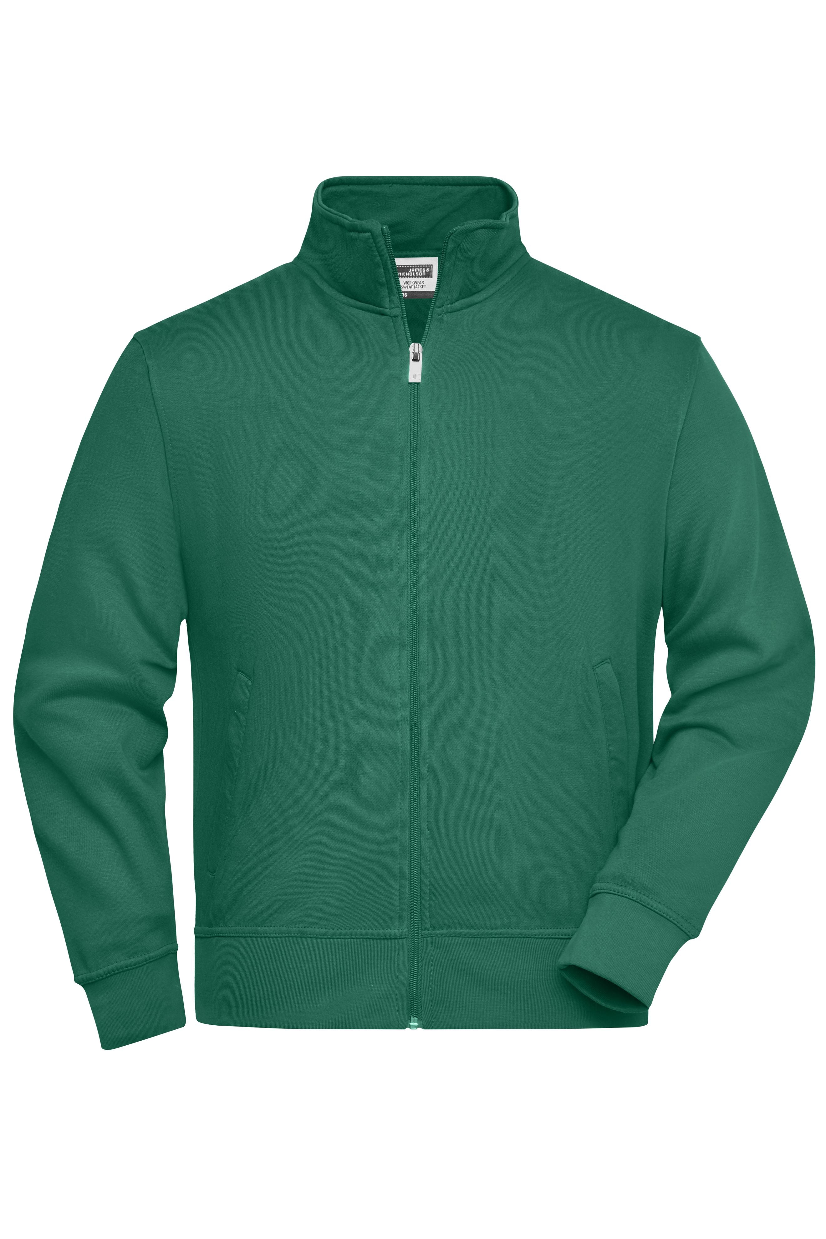 James & Nicholson Sweatjacke mit Stehkragen dark-green