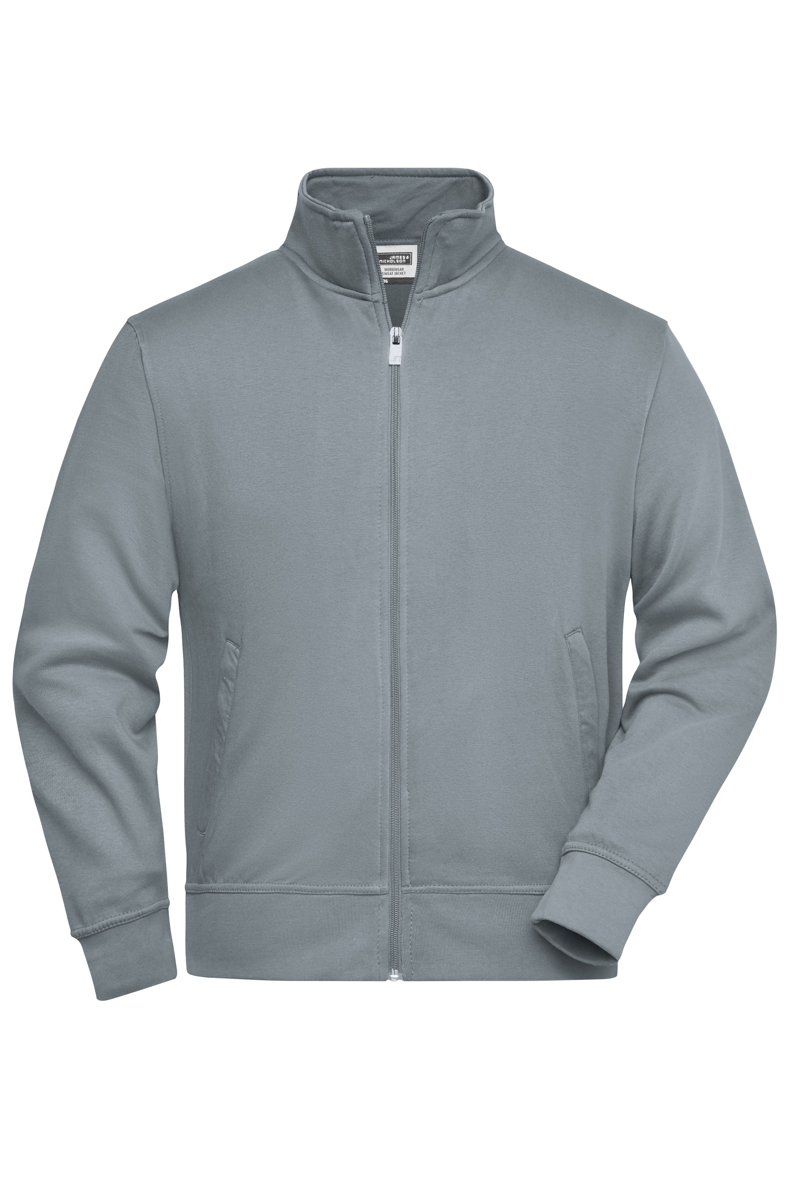 James & Nicholson Sweatjacke mit Stehkragen dark-grey
