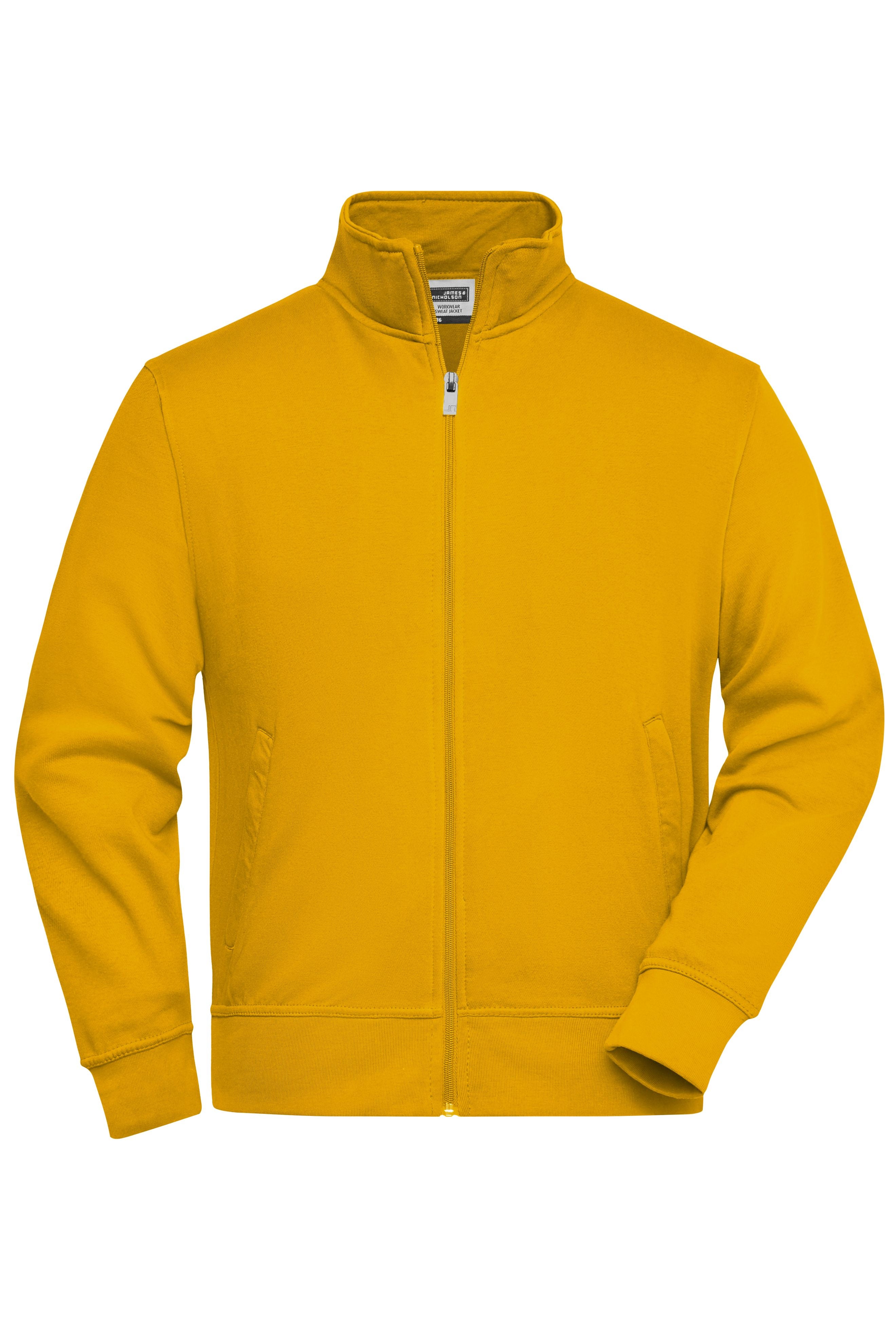 James & Nicholson Sweatjacke mit Stehkragen gold-yellow