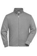 James & Nicholson Sweatjacke mit Stehkragen grey-heather