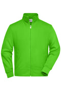 James & Nicholson Sweatjacke mit Stehkragen lime-green