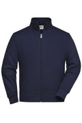 James & Nicholson Sweatjacke mit Stehkragen navy