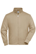 James & Nicholson Sweatjacke mit Stehkragen stone