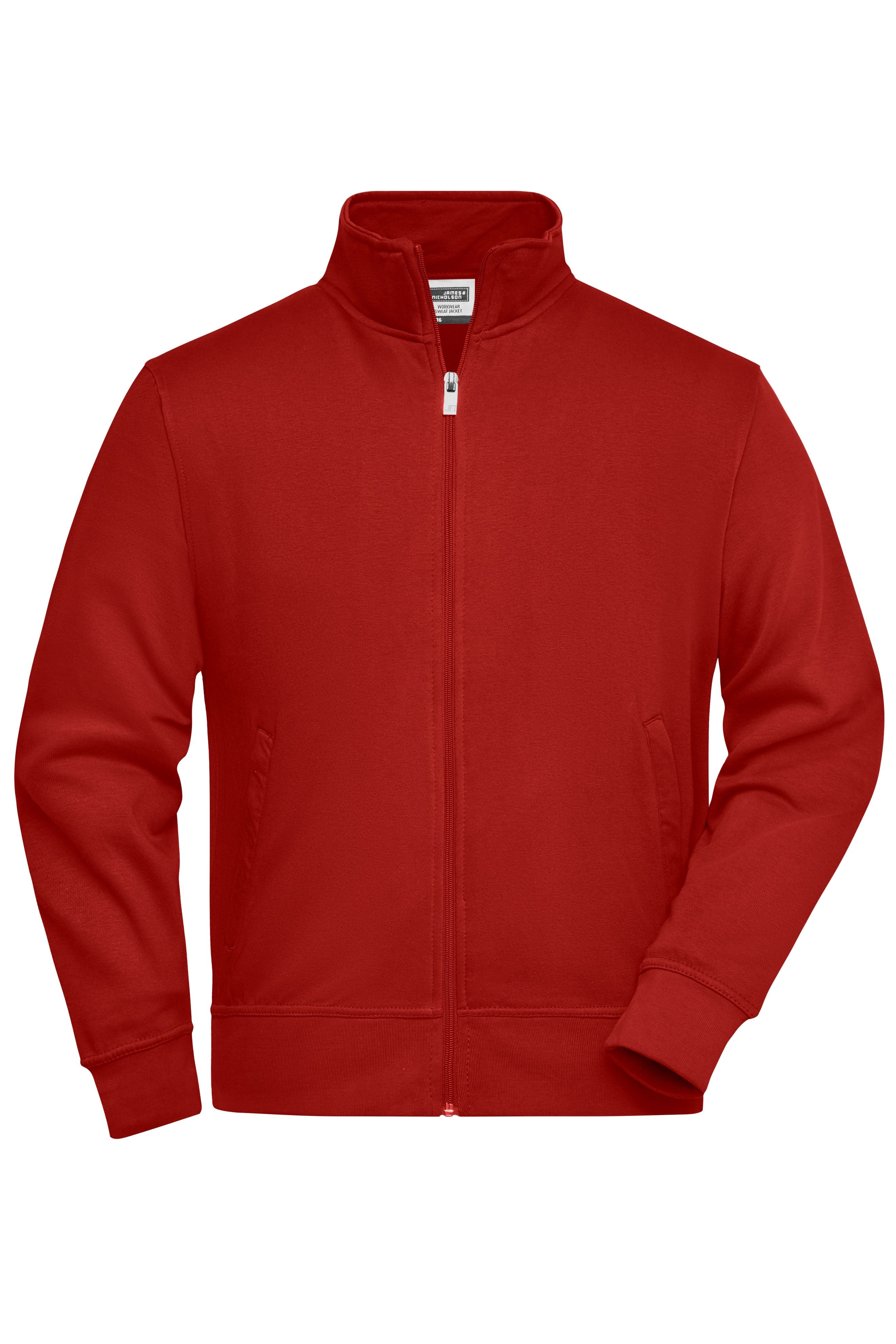 James & Nicholson Sweatjacke mit Stehkragen wine