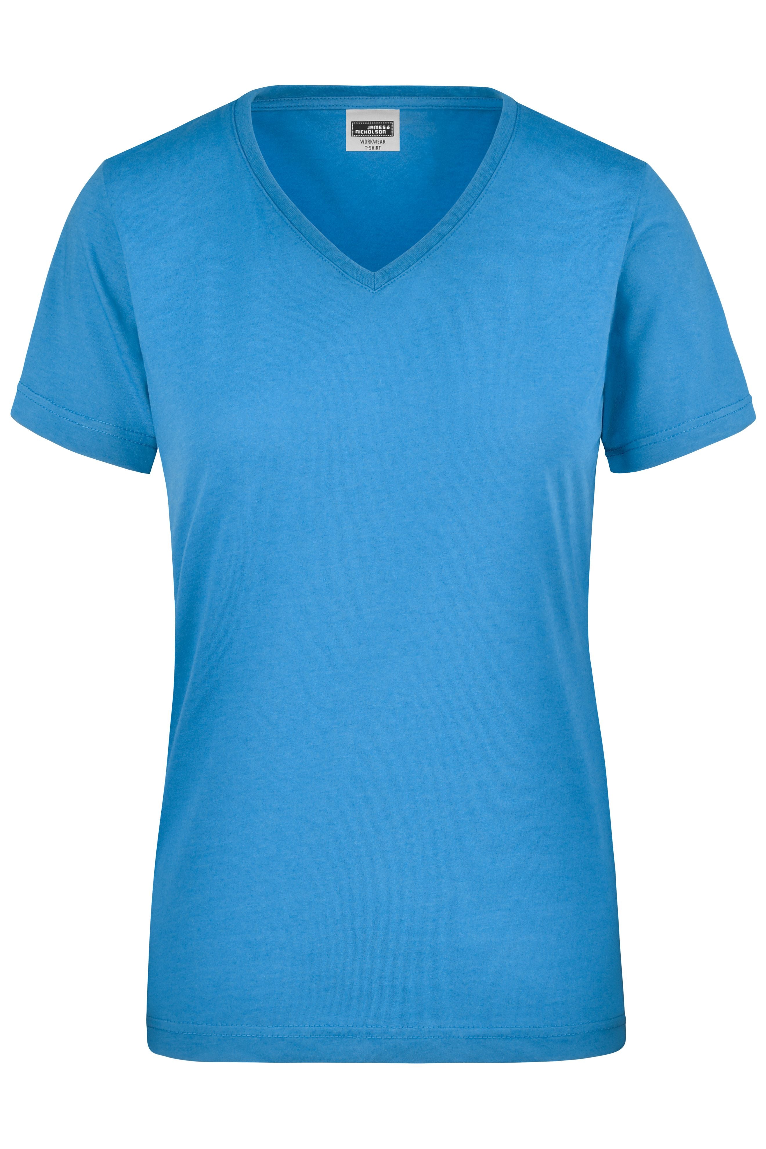 James & Nicholson Damen Work T-Shirt aqua