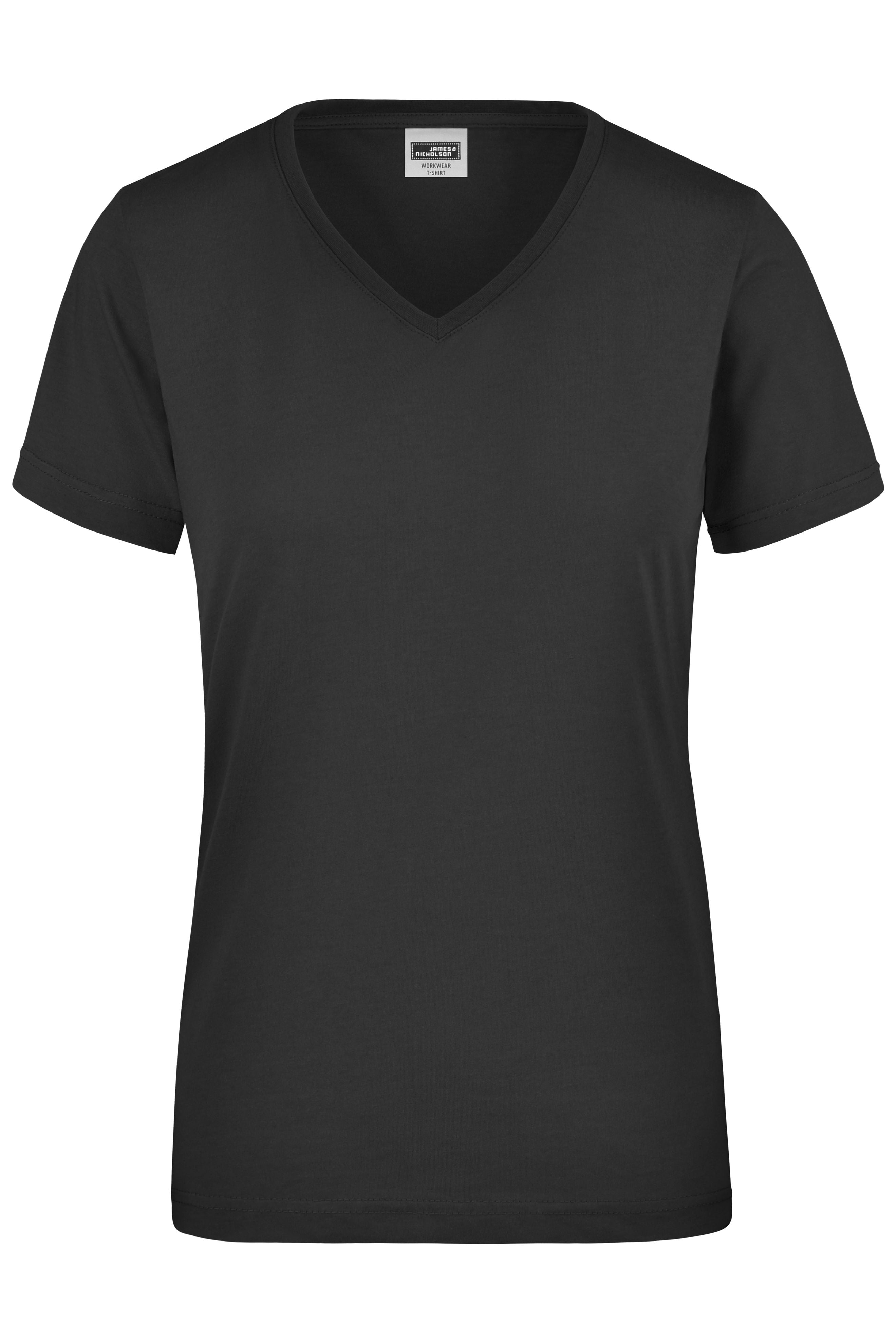 James & Nicholson Damen Work T-Shirt black
