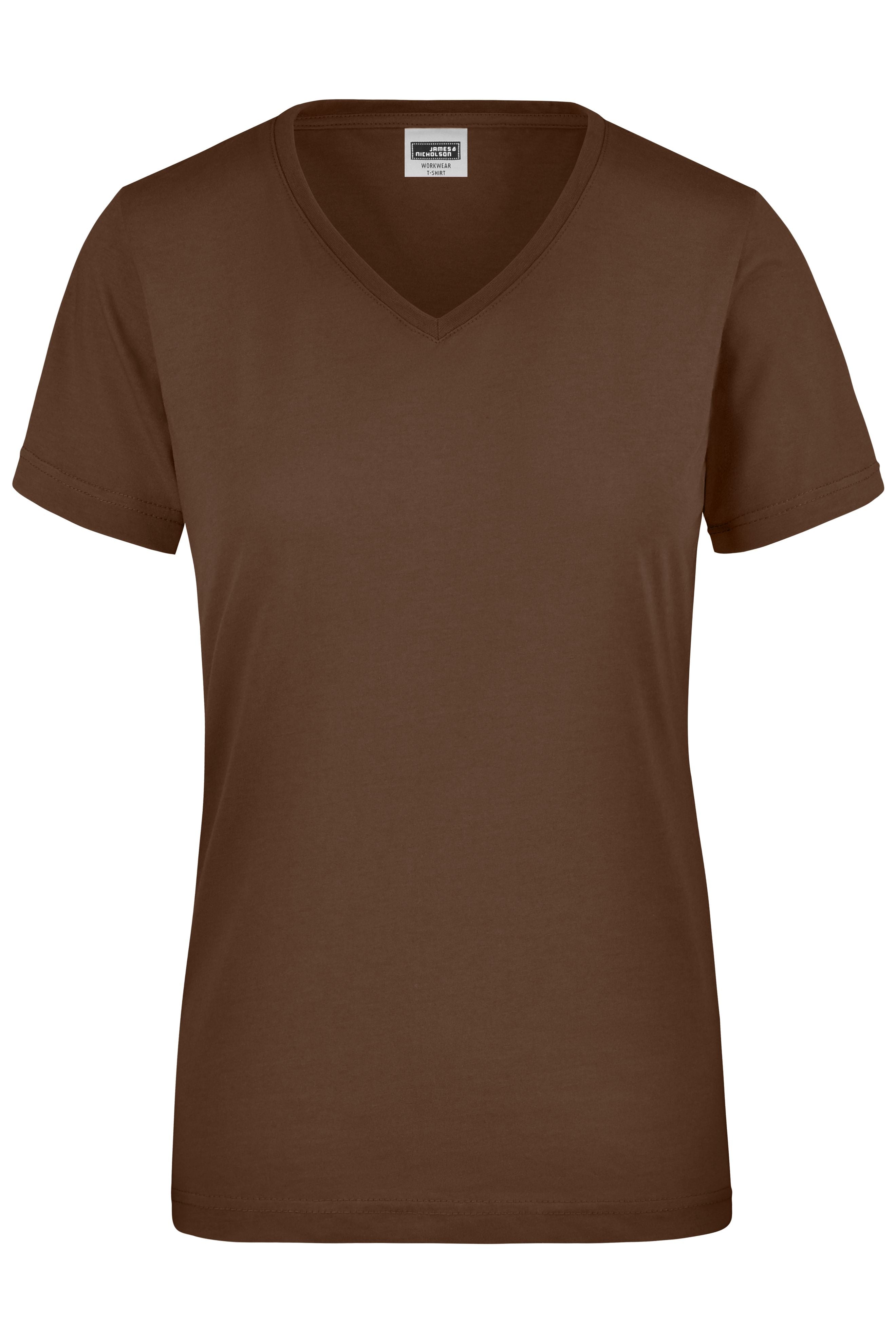 James & Nicholson Damen Work T-Shirt brown