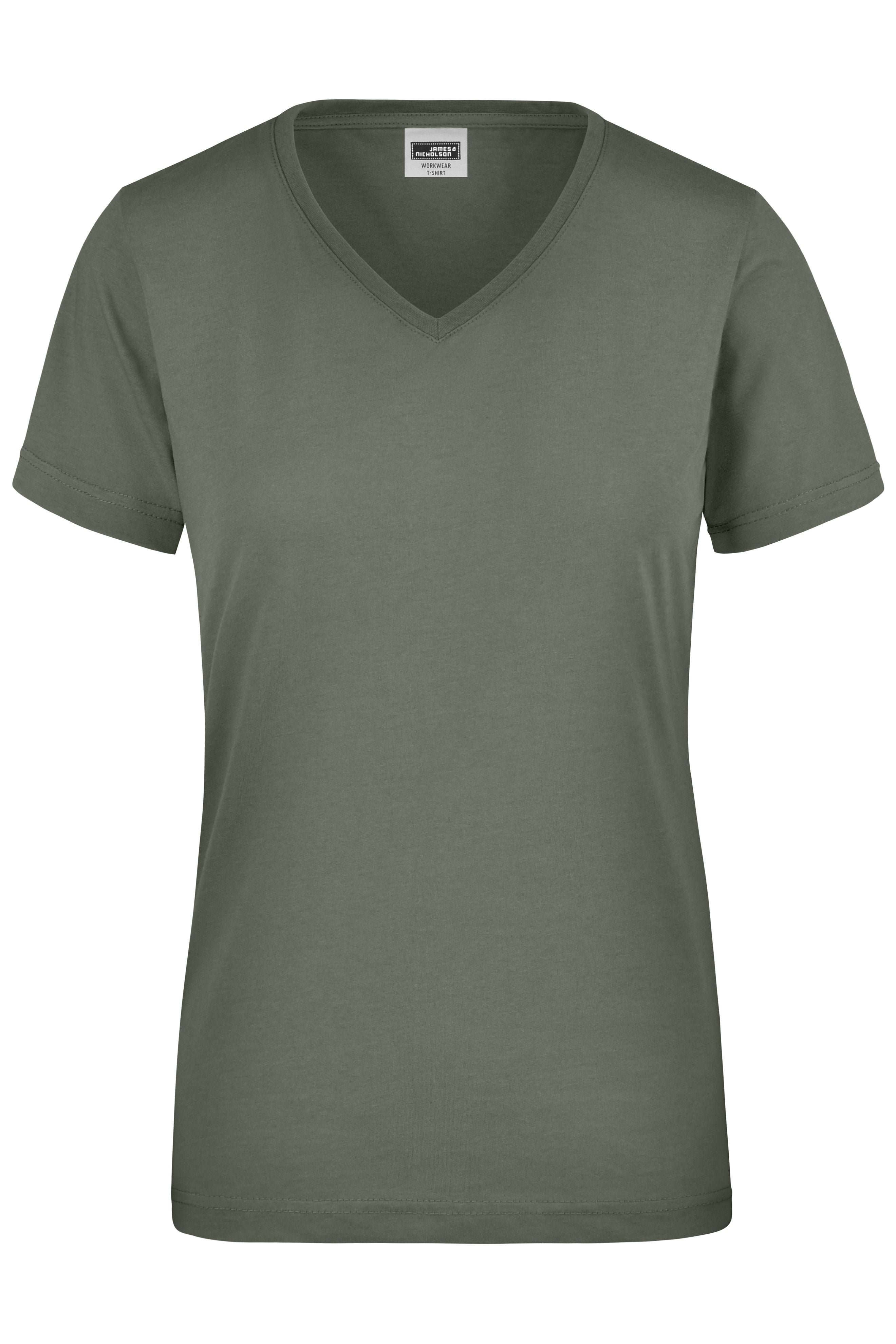 James & Nicholson Damen Work T-Shirt dark-grey