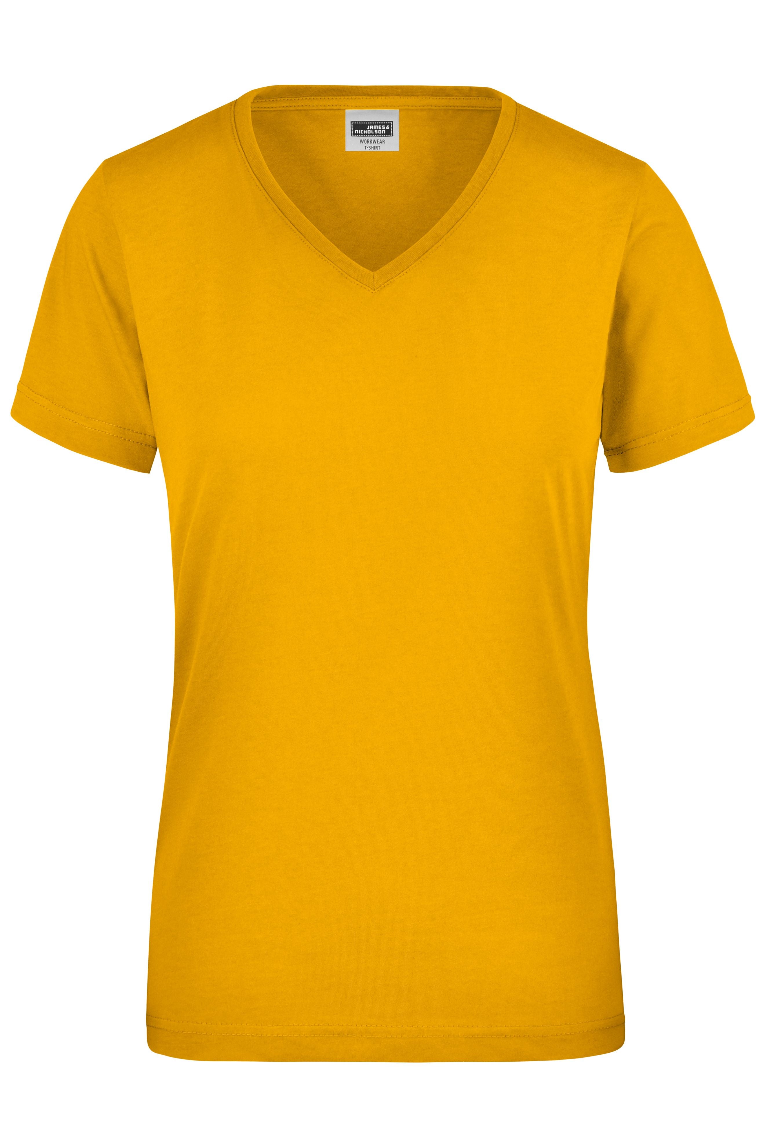 James & Nicholson Damen Work T-Shirt gold-yellow