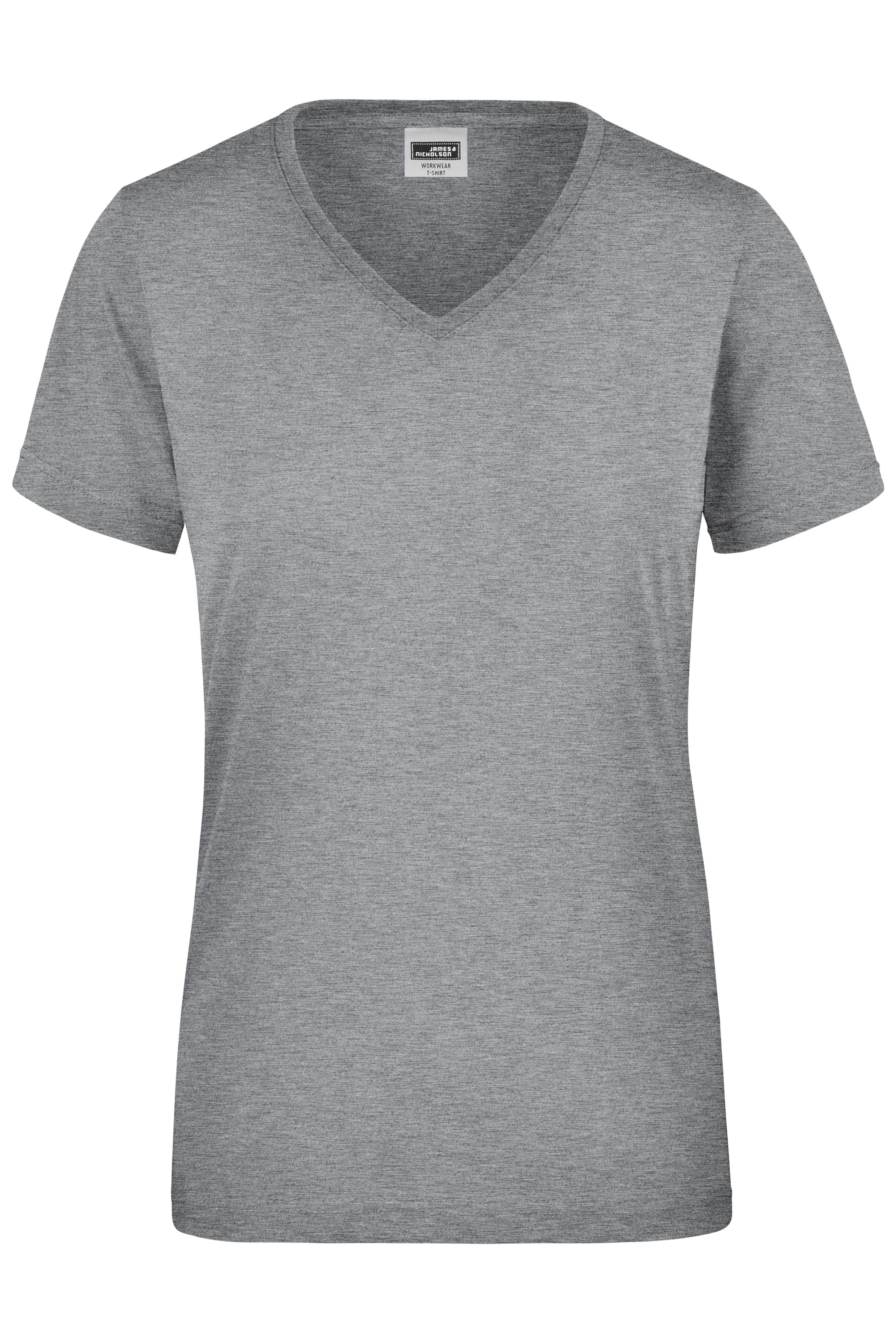 James & Nicholson Damen Work T-Shirt grey-heather