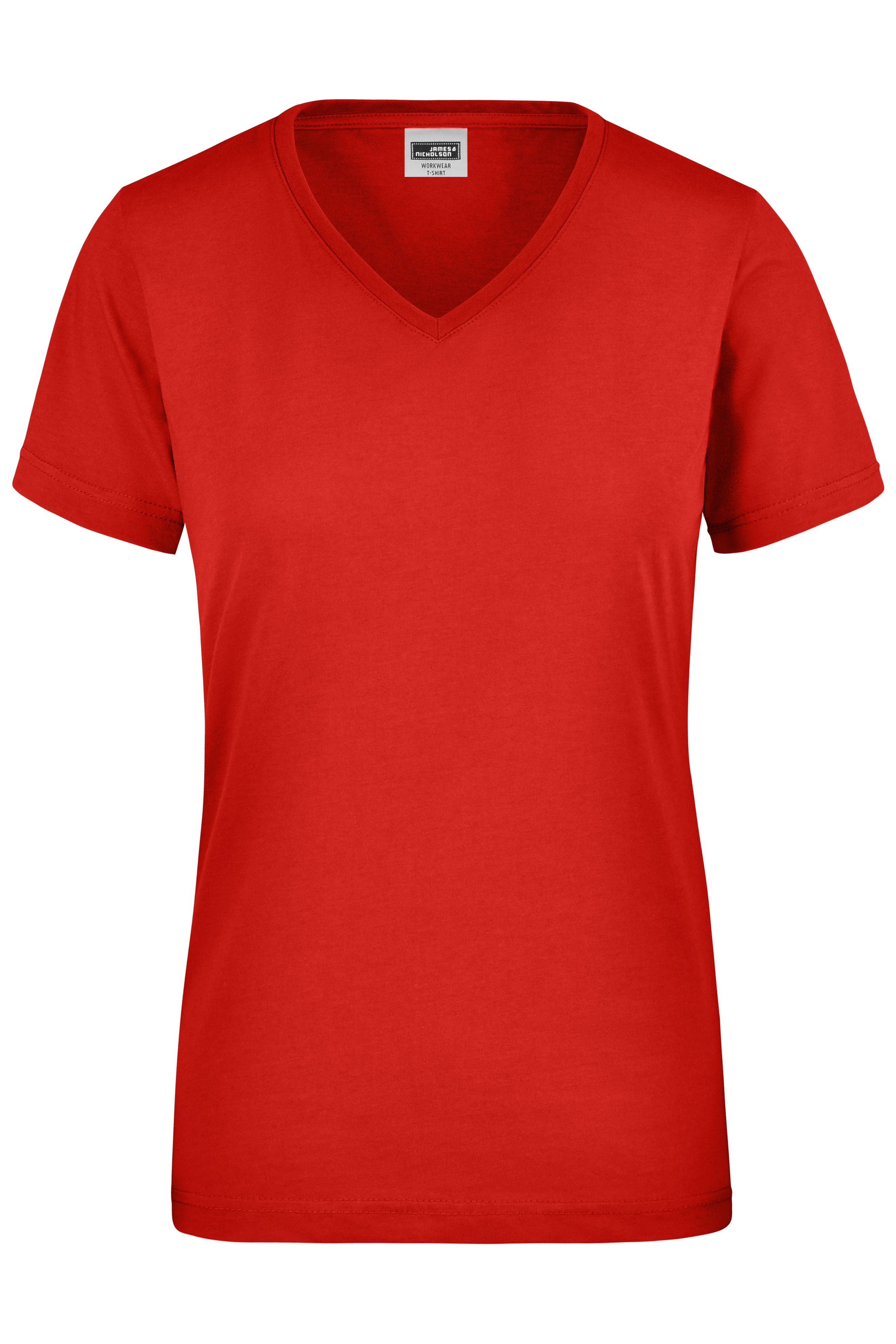 James & Nicholson Damen Work T-Shirt red
