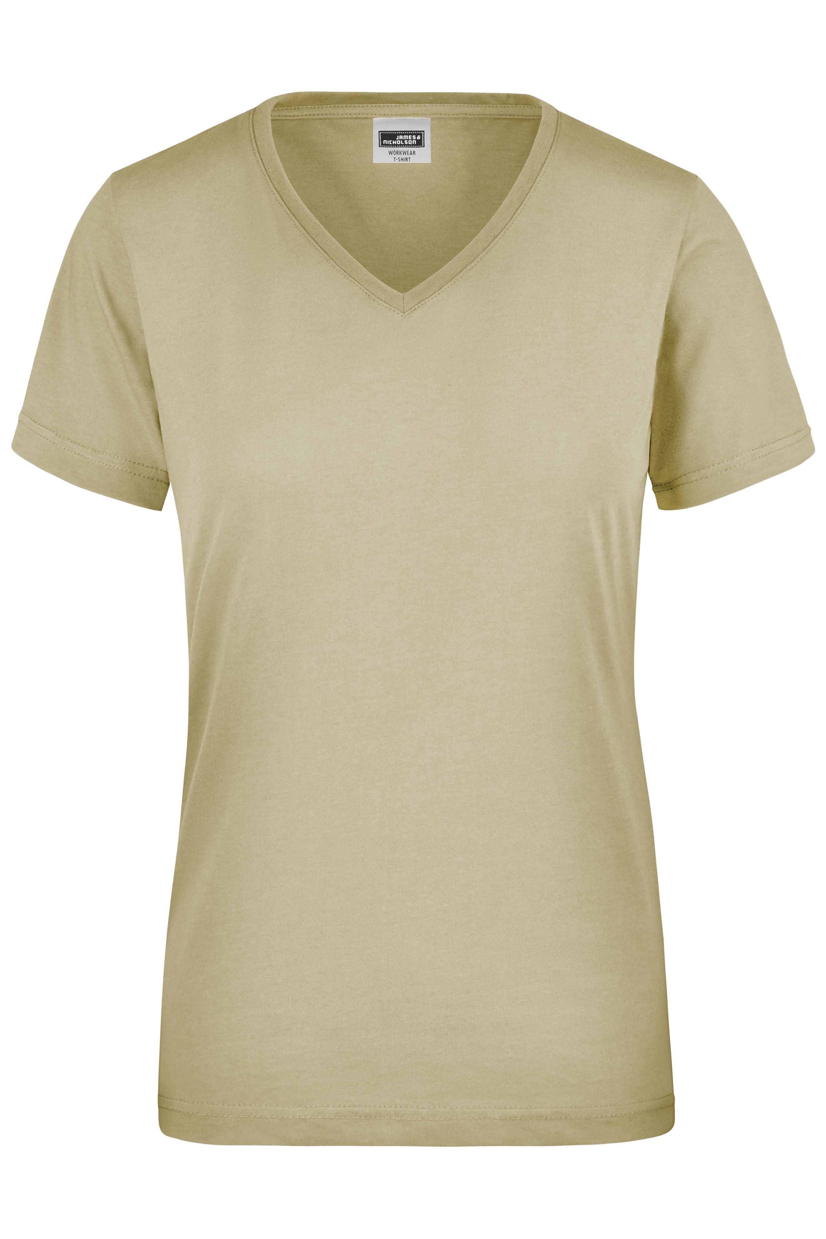 James & Nicholson Damen Work T-Shirt stone